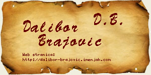 Dalibor Brajović vizit kartica